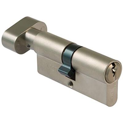 Amig Cilindro di sicurezza con stampella Serratura per porte Bombina ad alta sicurezza Antigalza e anti-martellamento Include 3 chiavi Leva lunga argento opaco Misure: 80 (35-45 mm) Amig Cilindro di sicurezza con stampella Serratura per porte Bombina ad alta sicurezza Antigalza e anti-martellamento Include 3 chiavi Leva lunga argento opaco Misure: 80 (35-45 mm)