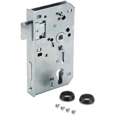 AMF Serratura di ricambio 140 U (per serratura da 40 mm, mandrino: 60 mm, in acciaio zincato, testa girevole, 3 mm sporgente per cilindro profilato) AMF Serratura di ricambio 140 U (per serratura da 40 mm, mandrino: 60 mm, in acciaio zincato, testa girevole, 3 mm sporgente per cilindro profilato)