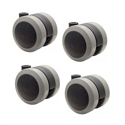 WAGNER Ruote per mobili Set da 4 ruote doppie SOFT diametro Ø 50 mm, battistrada morbido, portata 50 kg/ruota WAGNER Ruote per mobili Set da 4 ruote doppie SOFT diametro Ø 50 mm, battistrada morbido, portata 50 kg/ruota