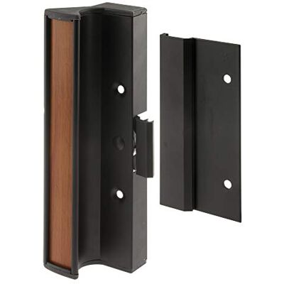 PRiME Products Set Maniglia Porta Scorrevole, Alluminio Nero, Confezione da 1 PRiME Products Set Maniglia Porta Scorrevole, Alluminio Nero, Confezione da 1