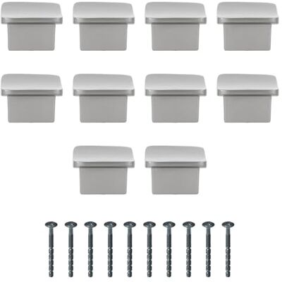 Amig Confezione da 10 Pomelli per mobili Diametro 32 mm Colore Nichel Spazzolato Fabbricato in Zamak Per cassetti e armadi da cucina e bagno con stile moderno decorativo e uso Mod. Amig Confezione da 10 Pomelli per mobili Diametro 32 mm Colore Nichel Spazzolato Fabbricato in Zamak Per cassetti e armadi da cucina e bagno con stile moderno decorativo e uso Mod.