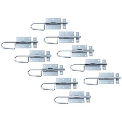 Alberts Chiavistello con passante fissato, zincato galvanizzato blu, piastra 66 x 80 mm, bullone 11,5 x 200 mm, set da 10 Alberts Chiavistello con passante fissato, zincato galvanizzato blu, piastra 66 x 80 mm, bullone 11,5 x 200 mm, set da 10
