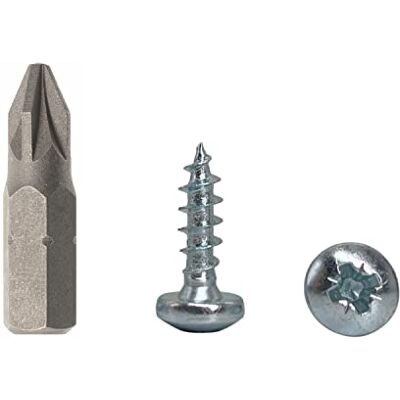 Marcopol Confezione da 50 viti per legno DIN 7981, in acciaio zincato, 4,5 x 16 mm, viti per truciolato con testa a torcia, vite universale Pozi-Drive (50, 4,5 x 16 mm) Marcopol Confezione da 50 viti per legno DIN 7981, in acciaio zincato, 4,5 x 16 mm, viti per truciolato con testa a torcia, vite universale Pozi-Drive (50, 4,5 x 16 mm)