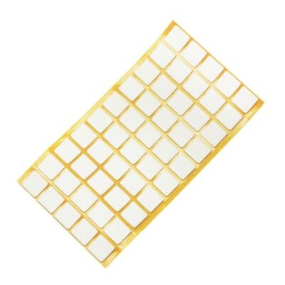Adsamm ® / 50 x antiscivolo autoadesivi / bianchi / 20x20 mm / quadrati / piedini adesivi antisdrucciolo in gomma espansa EPDM / cuscinetti protettivi per arredi ® Quality Adsamm ® / 50 x antiscivolo autoadesivi / bianchi / 20x20 mm / quadrati / piedini adesivi antisdrucciolo in gomma espansa EPDM / cuscinetti protettivi per arredi ® Quality