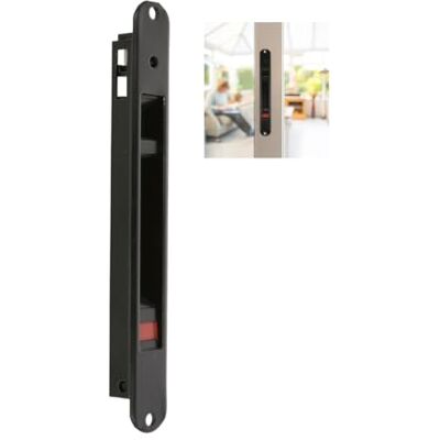 Amig Chiusura da incasso per finestre e porte scorrevoli in alluminio Serratura a gancio da incasso Misure: 174 x 23 mm Colore: Nero Bordo arrotondato Installazione con viti Amig Chiusura da incasso per finestre e porte scorrevoli in alluminio Serratura a gancio da incasso Misure: 174 x 23 mm Colore: Nero Bordo arrotondato Installazione con viti