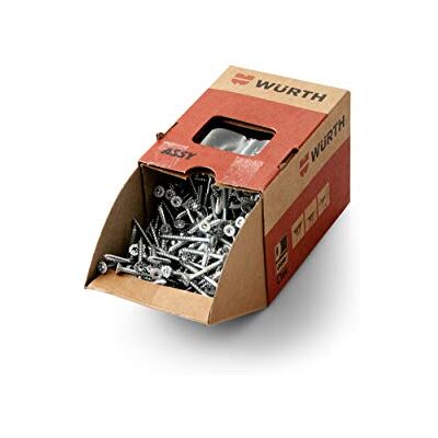 Würth Assy 3,0 span lastre vite 5,0 x 70 mm 200 Pezzi/Confezione, in acciaio zincato, blu passaporto, parte filettatura, tasche con testa fräs senk AW 20 Würth Assy 3,0 span lastre vite 5,0 x 70 mm 200 Pezzi/Confezione, in acciaio zincato, blu passaporto, parte filettatura, tasche con testa fräs senk AW 20
