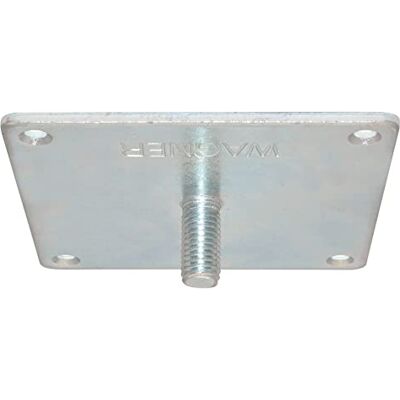 WAGNER Piastra di avvitamento VIERECK per gambe mobili TENO/gambe del tavolo/piedi mobili/tubo di sistema – 90 x 90 x 25 mm, filettatura M10 x 21 mm, combinabile con sistema TENO, acciaio WAGNER Piastra di avvitamento VIERECK per gambe mobili TENO/gambe del tavolo/piedi mobili/tubo di sistema – 90 x 90 x 25 mm, filettatura M10 x 21 mm, combinabile con sistema TENO, acciaio