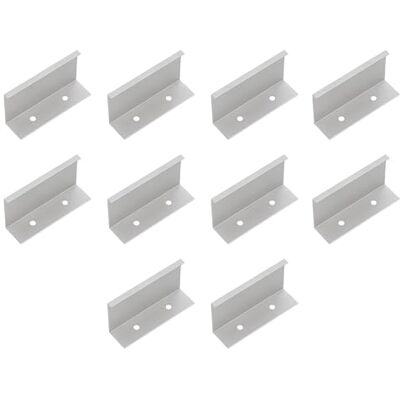 Amig Confezione da 10 Maniglie per mobili 96 mm Colore Anodizzato Argento Fabbricate in Alluminio Per cassetti e armadi Mod. Amig Confezione da 10 Maniglie per mobili 96 mm Colore Anodizzato Argento Fabbricate in Alluminio Per cassetti e armadi Mod.