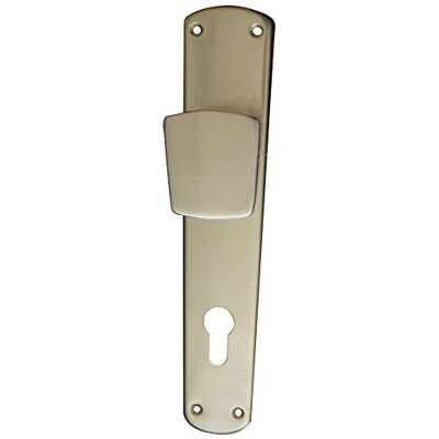 Alpertec Targhetta in Alluminio anodizzato per Porte di casa, 92 mm, Colore: Argento Alpertec Targhetta in Alluminio anodizzato per Porte di casa, 92 mm, Colore: Argento