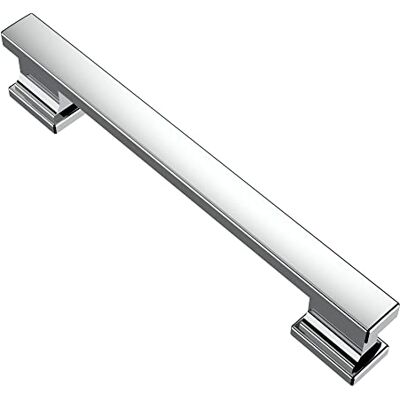 Alzassbg CP Maniglie per cassetti, in cromo lucido, 128 mm, confezione da 10 Alzassbg CP Maniglie per cassetti, in cromo lucido, 128 mm, confezione da 10