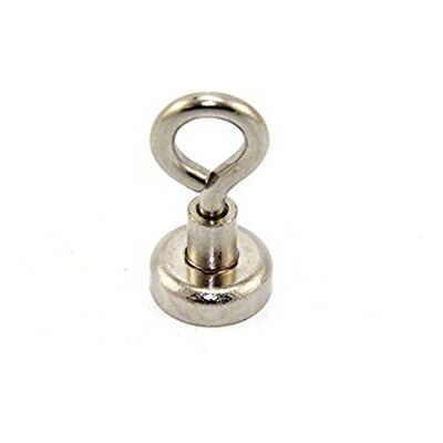 FIRST4MAGNETS Magnete Di Serraggio Del Neodimio Con Eyebolt M4 Per Appendere, Tenere O Visualizzare Oggetti Diametro 16mm x 32mm Alto Pullo Da 9,7kg Pacco Di 10 FIRST4MAGNETS Magnete Di Serraggio Del Neodimio Con Eyebolt M4 Per Appendere, Tenere O Visualizzare Oggetti Diametro 16mm x 32mm Alto Pullo Da 9,7kg Pacco Di 10