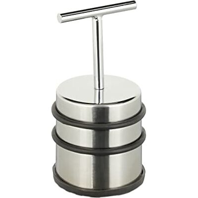 Relaxdays Fermaporta con Manico, Blocca Porta e Finestra, Rotondo e Alto, da Interno, Acciaio e Gomme, ∅ 7 cm, Argento Relaxdays Fermaporta con Manico, Blocca Porta e Finestra, Rotondo e Alto, da Interno, Acciaio e Gomme, ∅ 7 cm, Argento
