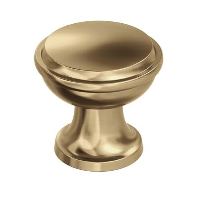 Amerock Pomello per armadietto, bronzo champagne, diametro 30 mm, modello Westerly, accessori per cucina e bagno, ferramenta per mobili Amerock Pomello per armadietto, bronzo champagne, diametro 30 mm, modello Westerly, accessori per cucina e bagno, ferramenta per mobili