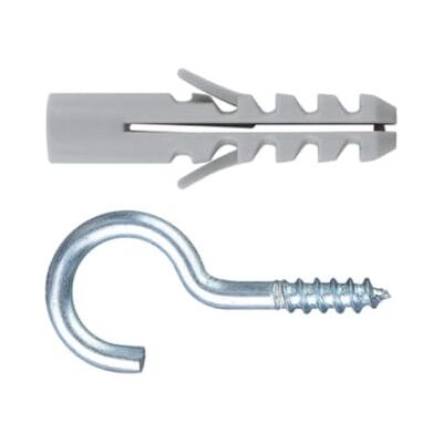 INDEX A PERFECT FIXING TASSELLI Set Tacon + al ha (); con pinne Tassello in nylon, e gebogenem gancio a vite; zincato INDEX A PERFECT FIXING TASSELLI Set Tacon + al ha (); con pinne Tassello in nylon, e gebogenem gancio a vite; zincato