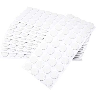 Adsamm ® / 400 x feltrini autoadesivi/Bianco/ø 18 mm/Rotondo/piedini per mobili in feltro da 3.5 mm di spessore/pad protettivi per arredi Adsamm ® / 400 x feltrini autoadesivi/Bianco/ø 18 mm/Rotondo/piedini per mobili in feltro da 3.5 mm di spessore/pad protettivi per arredi