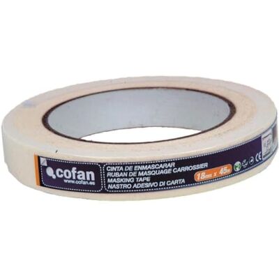 Cofan Nastro Crepe 48mm x 45m - Protezione Pittura & DIY Cofan Nastro Crepe 48mm x 45m - Protezione Pittura & DIY