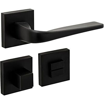 Oro & Oro Forma Mat Nero Rosas WC Porta Maniglia Oro & Oro Forma Mat Nero Rosas WC Porta Maniglia