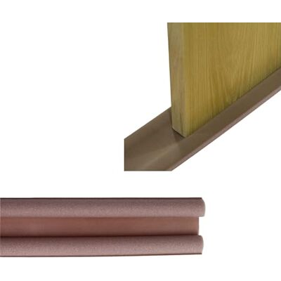 Amig Paraspifferi in schiuma isolante per porte basse Doppio rullo Impedisce l'ingresso di freddo, polvere o insetti sotto la porta marrone polietilene Amig Paraspifferi in schiuma isolante per porte basse Doppio rullo Impedisce l'ingresso di freddo, polvere o insetti sotto la porta marrone polietilene