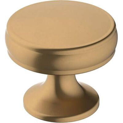 Amerock Pomello per armadietto, bronzo champagne, diametro 32 mm, fama, confezione da 1, pomello per cassetti, hardware per armadietti Amerock Pomello per armadietto, bronzo champagne, diametro 32 mm, fama, confezione da 1, pomello per cassetti, hardware per armadietti