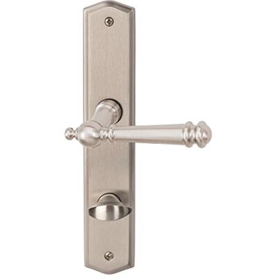 Alpertec Ron, Set maniglia per porta WC, colore: acciaio INOX, Alpertec Ron, Set maniglia per porta WC, colore: acciaio INOX,