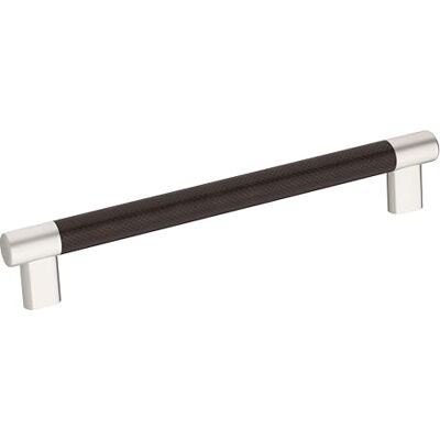 Amerock Esquire Cabinet Pull, 8 pollici (203 mm) Centro a centro, nichel satinato/bronzo lucidato ad olio Amerock Esquire Cabinet Pull, 8 pollici (203 mm) Centro a centro, nichel satinato/bronzo lucidato ad olio