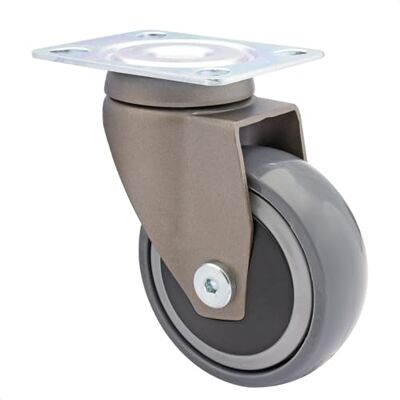 WAGNER Design 3C Ruota girevole/ruota di trasporto/ruota per mobili grigio, battistrada morbido, diametro Ø 75 mm, cuscinetto a sfere, portata 75 kg WAGNER Design 3C Ruota girevole/ruota di trasporto/ruota per mobili grigio, battistrada morbido, diametro Ø 75 mm, cuscinetto a sfere, portata 75 kg