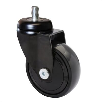 WAGNER Ruota girevole ultra-turnable 360° 3C ruota da trasporto/ruota per mobili nero, battistrada morbido, con vite di fissaggio 10 x 16 mm, diametro Ø 75 mm, portata 75 kg WAGNER Ruota girevole ultra-turnable 360° 3C ruota da trasporto/ruota per mobili nero, battistrada morbido, con vite di fissaggio 10 x 16 mm, diametro Ø 75 mm, portata 75 kg