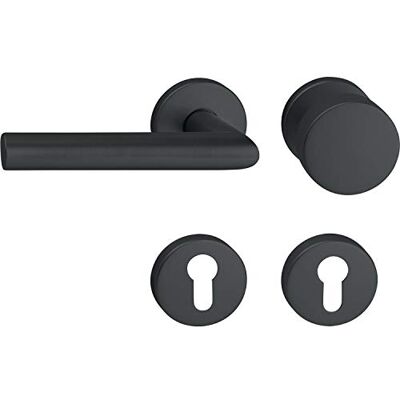 Marchesi GEHRUNG - nero - 38-45 mm - Coppia maniglie porta Marchesi GEHRUNG - nero - 38-45 mm - Coppia maniglie porta