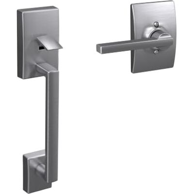SCHLAGE FE285-CEN-LAT-CEN Century Set Maniglia Inferiore per Cilindro Singolo o Elettro, Cromo Satinato SCHLAGE FE285-CEN-LAT-CEN Century Set Maniglia Inferiore per Cilindro Singolo o Elettro, Cromo Satinato
