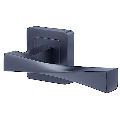 Yale Coppia di Maniglie per porte Verona, con chiusura privacy finitura nera opaca, fissaggi inclusi Yale Coppia di Maniglie per porte Verona, con chiusura privacy finitura nera opaca, fissaggi inclusi