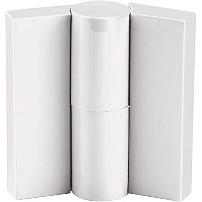 ECO Cerniera porta destra in plastica bianca con coperture ECO Cerniera porta destra in plastica bianca con coperture