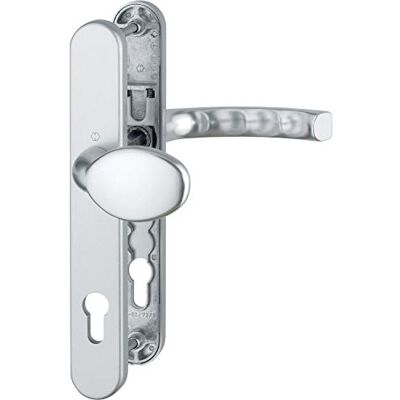 Set maniglie porta e finestra Hoppe LIÈGE - alluminio, argento, pomello fisso esterno Set maniglie porta e finestra Hoppe LIÈGE - alluminio, argento, pomello fisso esterno
