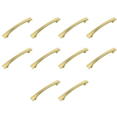 Amig Confezione da 10 Maniglie per mobili 128 mm Colore Oro Spazzolato Realizzato in Zamak Per cassetti e armadi da cucina e bagno con stile moderno decorativo e uso Mod. Amig Confezione da 10 Maniglie per mobili 128 mm Colore Oro Spazzolato Realizzato in Zamak Per cassetti e armadi da cucina e bagno con stile moderno decorativo e uso Mod.