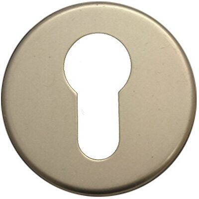 Alpertec Alluminio PZ rosetta per casa porte di ingresso anodizzato, diametro 52 mm, alluminio/argento, 40360090 K2 Alpertec Alluminio PZ rosetta per casa porte di ingresso anodizzato, diametro 52 mm, alluminio/argento, 40360090 K2