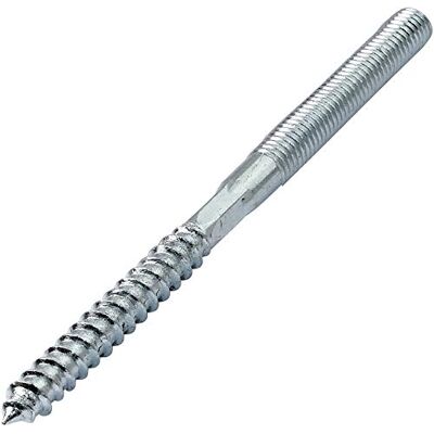Aerzetix Set di 10 Viti a Doppio Filetto Prigioniero Punto Vite Metallo/Legno con o Senza Tasselli Ø8x120mm Acciaio Zincato Colore Argento C44774 Aerzetix Set di 10 Viti a Doppio Filetto Prigioniero Punto Vite Metallo/Legno con o Senza Tasselli Ø8x120mm Acciaio Zincato Colore Argento C44774