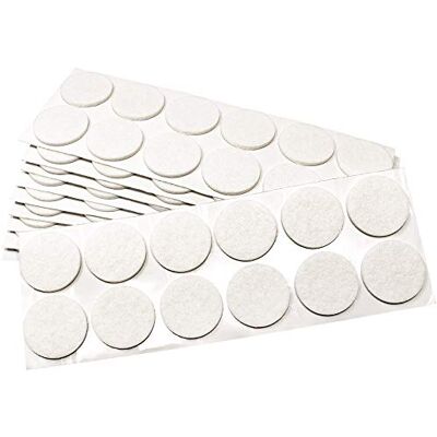 Adsamm ® / 120 x feltrini autoadesivi/Bianco/ø 34 mm/Rotondo/piedini per mobili in feltro da 3.5 mm di spessore/pad protettivi per arredi Adsamm ® / 120 x feltrini autoadesivi/Bianco/ø 34 mm/Rotondo/piedini per mobili in feltro da 3.5 mm di spessore/pad protettivi per arredi