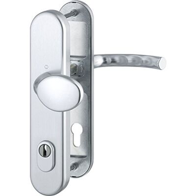 HOPPE Kit di ricambio di sicurezza TÔKYÔ-Ö-Norm distanza 88 mm, alluminio anodizzato argento, cilindro profilato per porta di spessore 67-72 mm, con protezione nucleare, classe 3, 1 pezzo HOPPE Kit di ricambio di sicurezza TÔKYÔ-Ö-Norm distanza 88 mm, alluminio anodizzato argento, cilindro profilato per porta di spessore 67-72 mm, con protezione nucleare, classe 3, 1 pezzo