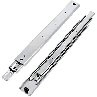 GTV Set Guide Scorrevoli per Cassetti di Estrazione Totale 53.9 x 1050 mm, Guide Cassetti, Acciaio Zincato 2 mm, Guide Telescopiche, Binari per Cassetti Fino a 100 kg, Guide per Cassetti 2 Pezzi GTV Set Guide Scorrevoli per Cassetti di Estrazione Totale 53.9 x 1050 mm, Guide Cassetti, Acciaio Zincato 2 mm, Guide Telescopiche, Binari per Cassetti Fino a 100 kg, Guide per Cassetti 2 Pezzi