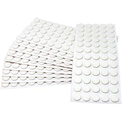 Adsamm ® / 600 x feltrini autoadesivi/Bianco/ø 14 mm/Rotondo/piedini per mobili in feltro da 3.5 mm di spessore/pad protettivi per arredi Adsamm ® / 600 x feltrini autoadesivi/Bianco/ø 14 mm/Rotondo/piedini per mobili in feltro da 3.5 mm di spessore/pad protettivi per arredi