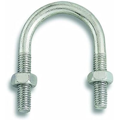 Chapuis Confezione di 2 bride di fissaggio tubo Acciaio zincato M6 Larghezza interna di 34 mm Chapuis Confezione di 2 bride di fissaggio tubo Acciaio zincato M6 Larghezza interna di 34 mm