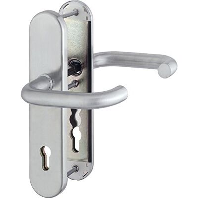 HOPPE Sicurezza cilindro profilato Parigi 92 mm standard Din Distanza, Piatto lungo per spessore porta 77-82 mm Numero di Protezione Cilindri, classe 3, in acciaio inox Mate HOPPE Sicurezza cilindro profilato Parigi 92 mm standard Din Distanza, Piatto lungo per spessore porta 77-82 mm Numero di Protezione Cilindri, classe 3, in acciaio inox Mate