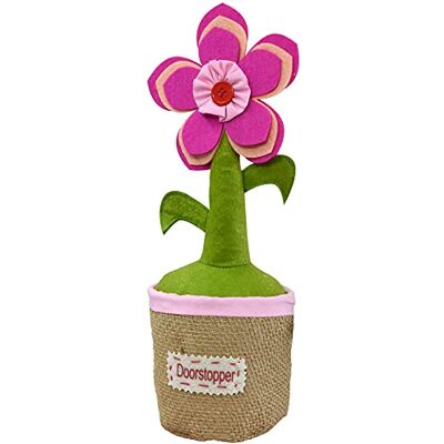 WAGNER Fermaporta PINK FLOWER Diametro Ø 14 x 38 cm I Fermaporta da posizionare per interni I Fermaporta qualità artigianale, decorativo in tessuto, 1500 g WAGNER Fermaporta PINK FLOWER Diametro Ø 14 x 38 cm I Fermaporta da posizionare per interni I Fermaporta qualità artigianale, decorativo in tessuto, 1500 g