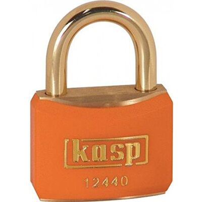 Serratura in ottone Kasp K12440ORAA1 - 40mm - Anello in ottone - Arancione - Serratura Serratura in ottone Kasp K12440ORAA1 - 40mm - Anello in ottone - Arancione - Serratura