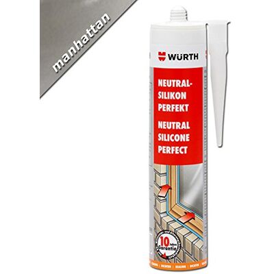 Würth Silicone neutro-perfekt Manhatten 310 ml cartuccia finestra finestrature Würth Silicone neutro-perfekt Manhatten 310 ml cartuccia finestra finestrature