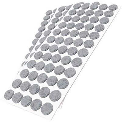 Adsamm ® / 180 x feltrini autoadesivi/Grigio/ø 14 mm/Rotondo/piedini per mobili in feltro da 3.5 mm di spessore/pad protettivi per arredi Adsamm ® / 180 x feltrini autoadesivi/Grigio/ø 14 mm/Rotondo/piedini per mobili in feltro da 3.5 mm di spessore/pad protettivi per arredi