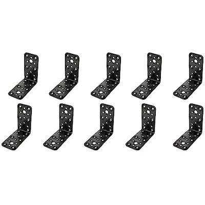 Amig Pacco da 10 Angoli Piani per Strutture in Legno Supporti Angolari a 90 gradi Squadrette di Montaggio Fissaggio per Mobili, Armadi o Tavoli Acciaio Colore Nero 100 x 50 x 2.2 mm Amig Pacco da 10 Angoli Piani per Strutture in Legno Supporti Angolari a 90 gradi Squadrette di Montaggio Fissaggio per Mobili, Armadi o Tavoli Acciaio Colore Nero 100 x 50 x 2.2 mm