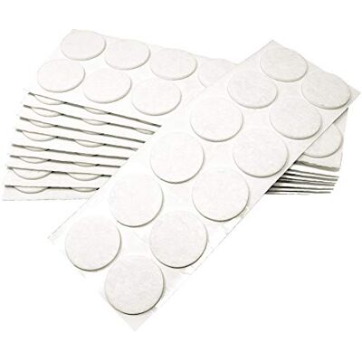 Adsamm ® / 120 x feltrini autoadesivi/Bianco/ø 40 mm/Rotondo/piedini per mobili in feltro da 3.5 mm di spessore/pad protettivi per arredi Adsamm ® / 120 x feltrini autoadesivi/Bianco/ø 40 mm/Rotondo/piedini per mobili in feltro da 3.5 mm di spessore/pad protettivi per arredi