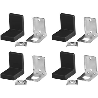 cyclingcolors 4x ferramenta staffa angolare di fissaggio in metallo con copertura plastica da avvitare 90 gradi supporto mobile rinforzo murale universale fissaggio 20 kg nero cyclingcolors 4x ferramenta staffa angolare di fissaggio in metallo con copertura plastica da avvitare 90 gradi supporto mobile rinforzo murale universale fissaggio 20 kg nero