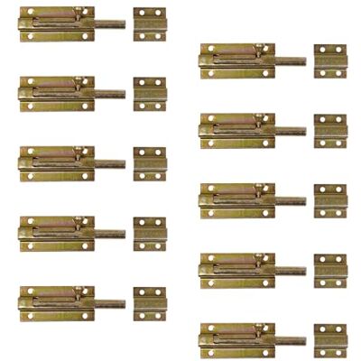 Alberts Chiavistello a bullone con maniglia a pulsante, zincato galvanizzato, strato spesso, passante fissato, 70 x 110 mm, set da 10 pezzi Alberts Chiavistello a bullone con maniglia a pulsante, zincato galvanizzato, strato spesso, passante fissato, 70 x 110 mm, set da 10 pezzi