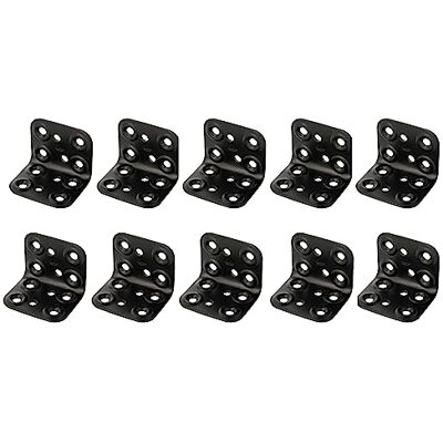 Amig Pacco da 10 Angoli Piani per Strutture in Legno Supporti Angolari a 90 gradi Squadrette di Montaggio Fissaggio per Mobili, Armadi o Tavoli Acciaio Colore Nero 40 x 50 x 2.2 mm Amig Pacco da 10 Angoli Piani per Strutture in Legno Supporti Angolari a 90 gradi Squadrette di Montaggio Fissaggio per Mobili, Armadi o Tavoli Acciaio Colore Nero 40 x 50 x 2.2 mm